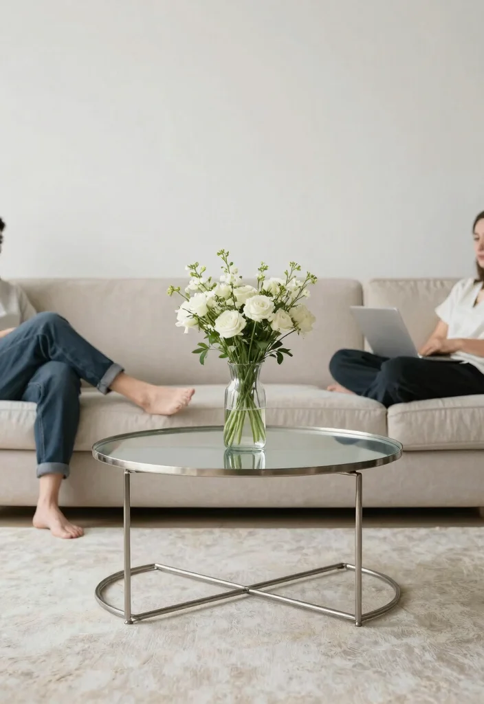 15 Stunning Metal Center Tables That Will Transform Your Living Room Into a Chic Haven! - 3. Elegant Minimalism 1