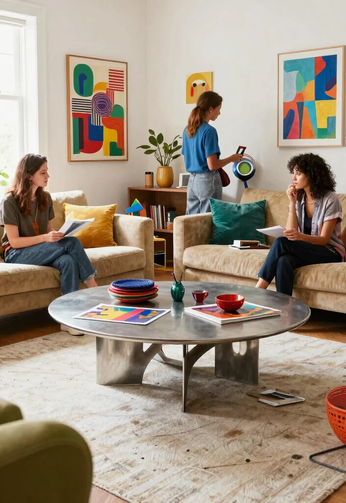 15 Stunning Metal Center Tables That Will Transform Your Living Room Into a Chic Haven! - 4. Artistic Flair 1