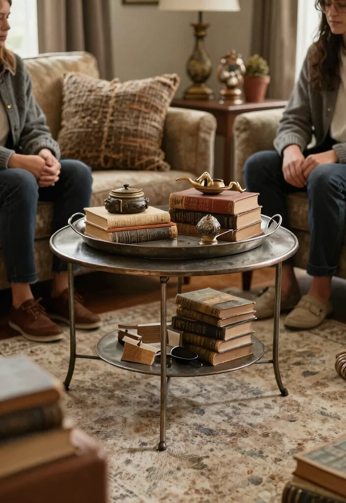 15 Stunning Metal Center Tables That Will Transform Your Living Room Into a Chic Haven! - 5. Vintage Charm 1