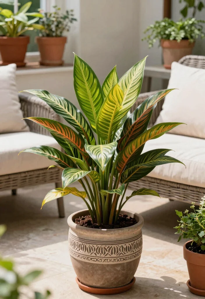 15 Stunning Outdoor Foliage Plants for Pots That Will Transform Your Space! - 8. Chinese Evergreen (Aglaonema) 1
