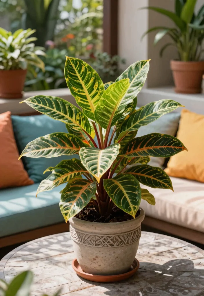 15 Stunning Outdoor Foliage Plants for Pots That Will Transform Your Space! - 9. Calathea (Calathea spp.) 1