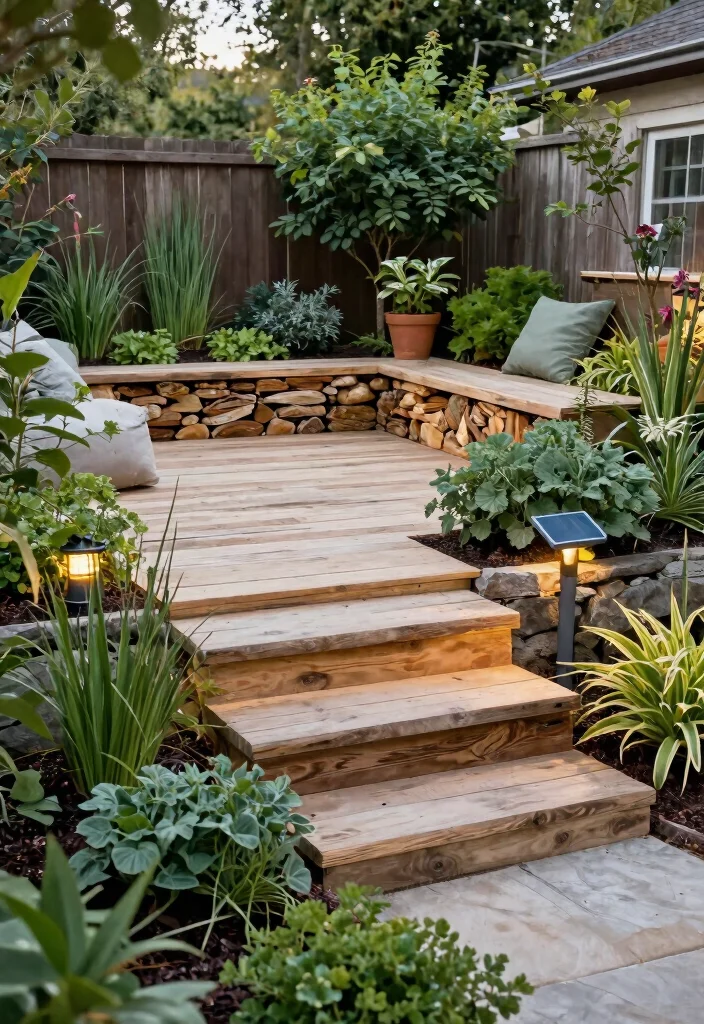 15+ Stunning Raised Patio Ideas With Steps for Style (You'll Want to Copy #7!) - 15. Eco-Friendly Raised Patio 1