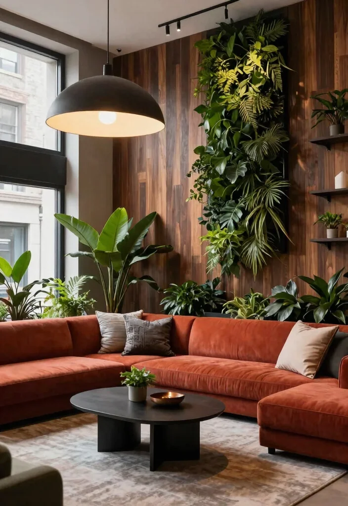 15 Super Cool Living Rooms With Wood Paneling That'll Make You Want to Redecorate! 43 15 Super Cool Living Rooms With Wood Paneling That'll Make You Want to Redecorate! - 10. Urban Oasis 1