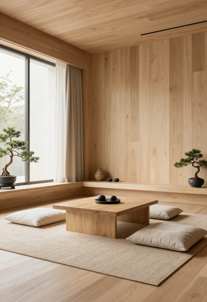 15 Super Cool Living Rooms With Wood Paneling That'll Make You Want to Redecorate! 69 15 Super Cool Living Rooms With Wood Paneling That'll Make You Want to Redecorate! - 14. Zen Hideaway 1