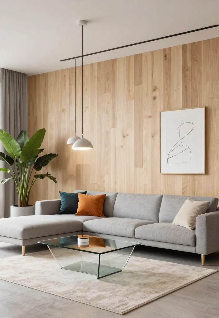 15 Super Cool Living Rooms With Wood Paneling That'll Make You Want to Redecorate! 3 15 Super Cool Living Rooms With Wood Paneling That'll Make You Want to Redecorate! - 2. Modern Minimalist 1
