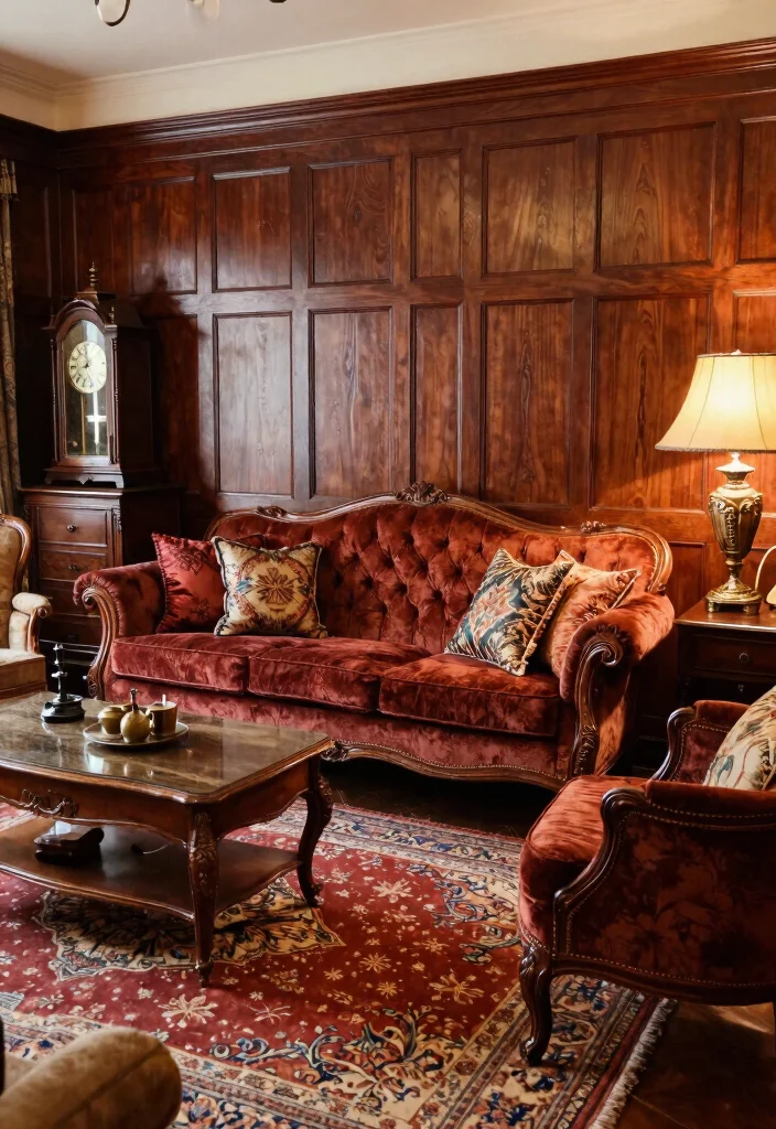 15 Super Cool Living Rooms With Wood Paneling That'll Make You Want to Redecorate! 26 15 Super Cool Living Rooms With Wood Paneling That'll Make You Want to Redecorate! - 5. Vintage Charm 1