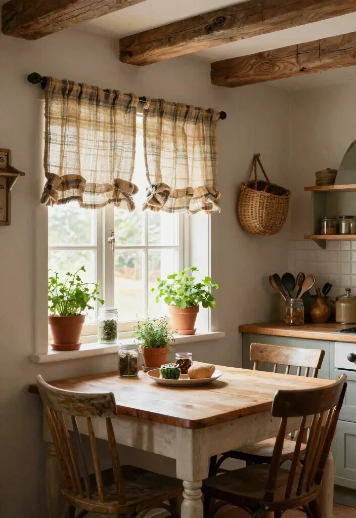 15 Trendy Kitchen Curtain Ideas You Didn't Know You Needed (Your Windows Will Thank You!) 3 15 Trendy Kitchen Curtain Ideas You Didn't Know You Needed (Your Windows Will Thank You!) - 2. Rustic Charm: The Farmhouse Style 1