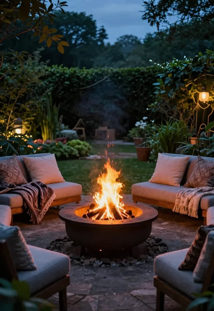 20 Affordable Outdoor Planter Lighting Ideas That Will Transform Your Garden for Under $50! - 18. LED Campfire Lights 1