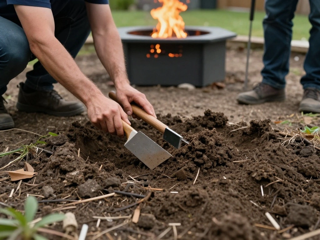 How to Make a Fire Pit Naturally? 15 Best Ideas! 3 How to Make a Fire Pit Naturally? 15 Best Ideas! - Step 2: Prepare the Ground 1