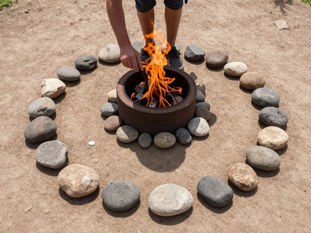 How to Make a Fire Pit Naturally? 15 Best Ideas! 4 How to Make a Fire Pit Naturally? 15 Best Ideas! - Step 3: Create a Fire Ring 1