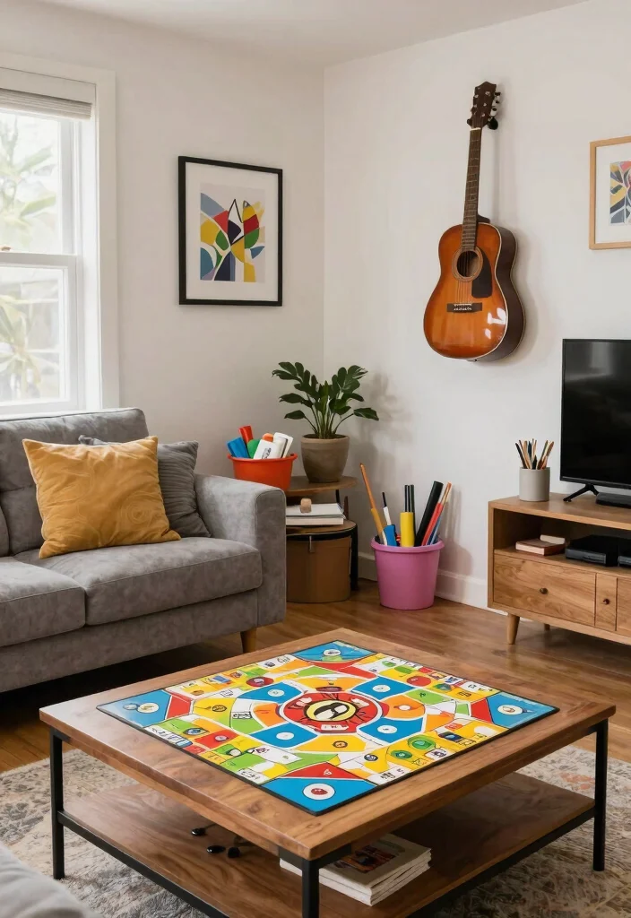 Unlock Your Happiness: 10 Mind-Blowing Dopamine Decor Ideas for Your Living Room! - 8. Interactive Decor Elements 1