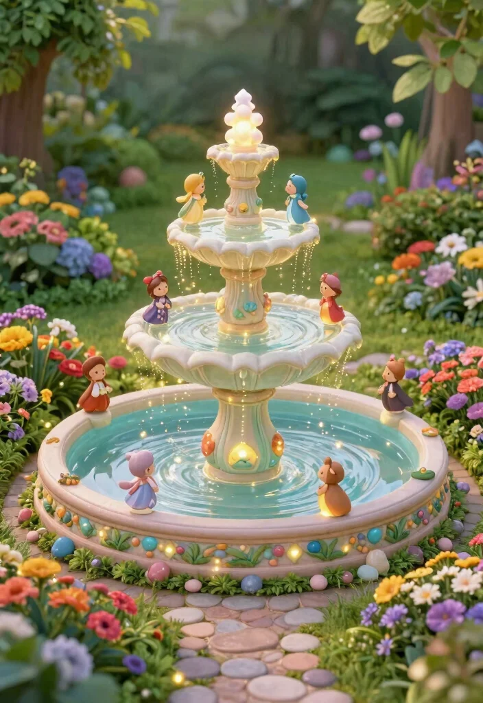 15+ Stunning Front Yard Fountain Ideas to Boost Your Curb Appeal (You Won't Believe #9!) - 4. Whimsical Fairy-Tale Fountain 1