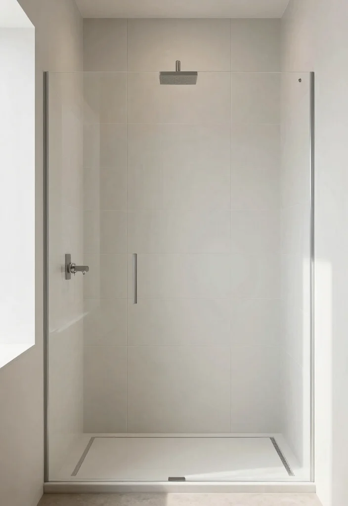 15+ Stunning Walk-in Shower Tile Ideas That'll Leave You Speechless 44 15+ Stunning Walk-in Shower Tile Ideas That'll Leave You Speechless - 13. Large Format Tiles 1