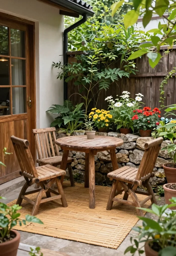 15+ Stylish Apartment Patio Decorating Ideas for Small Spaces That’ll Make You Want to Chill Outside! - 14. Incorporate Natural Elements 1