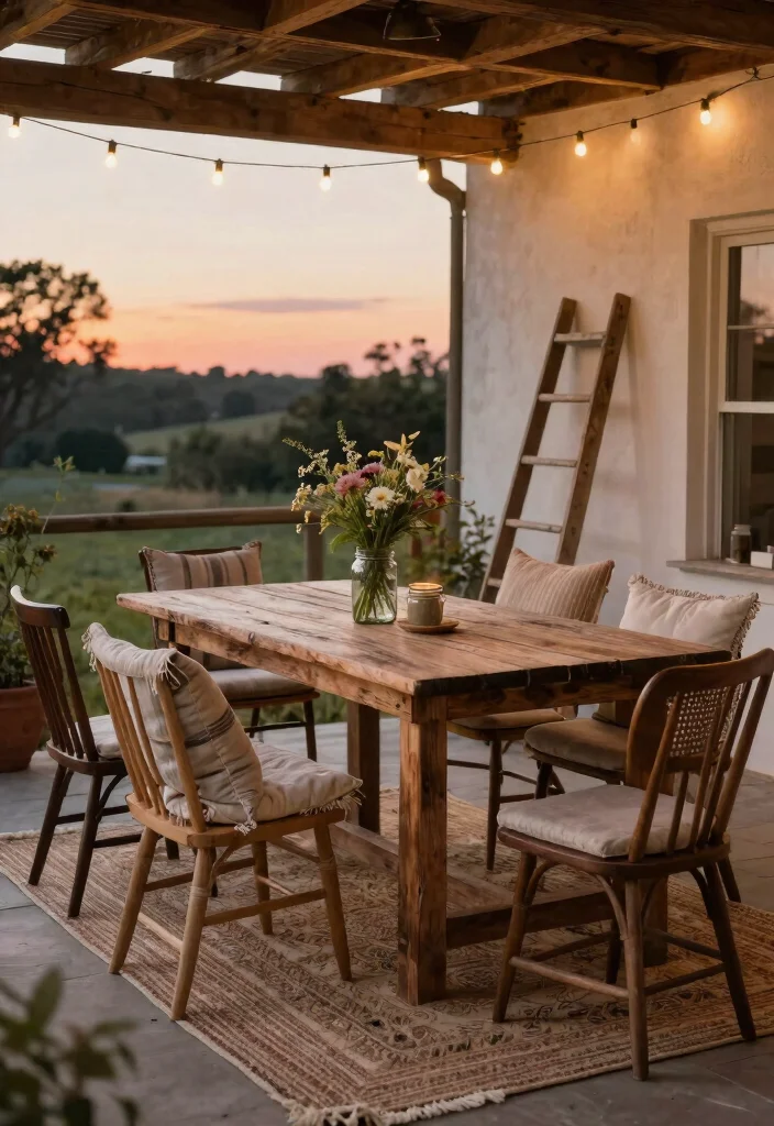 15 Stylish Patio Extension Ideas to Elevate Your Outdoor Living Space - 2. Rustic Chic Vibes 1