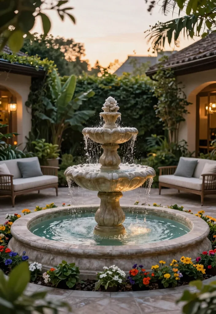 15 Stylish Patio Extension Ideas to Elevate Your Outdoor Living Space - 9. Water Feature Serenity 1