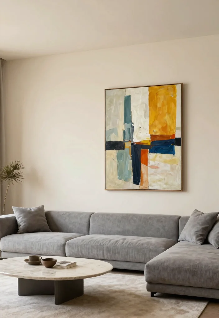 Uncover 15 Textured Wall Designs for a Modern Living Room That'll Wow Your Guests! - 3. Smooth Plaster Finish 1