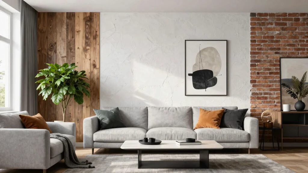 Uncover 15 Textured Wall Designs for a Modern Living Room That'll Wow Your Guests!