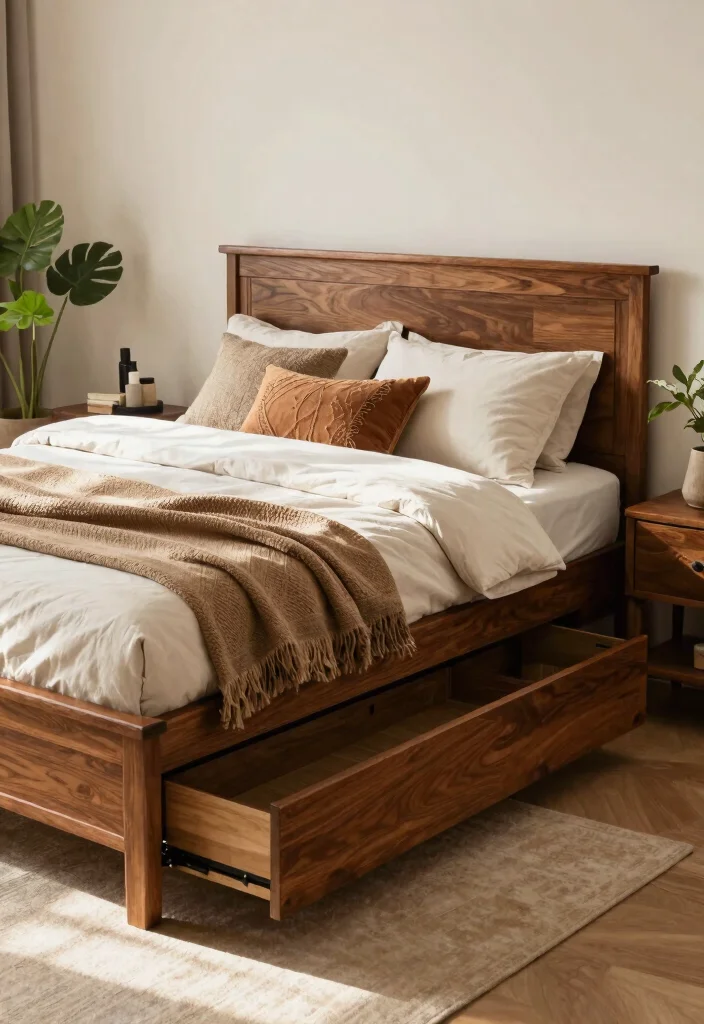 15 Best Apartment-Friendly Storage Beds That Maximize Every Square Inch! 4 15 Apartment-Friendly Storage Beds That Maximize Every Square Inch! - 3. Classic Wooden Storage Beds 1