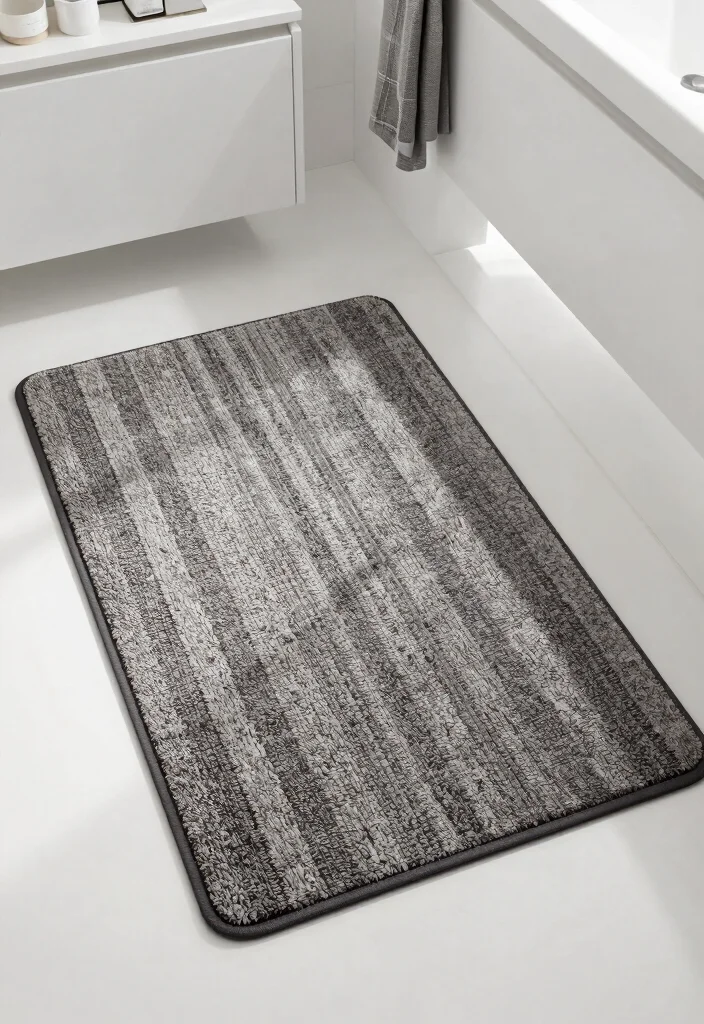15 Best Bath Mats That Look Expensive But Are Budget-Friendly! 58 15 Best Bath Mats That Look Expensive But Are Budget-Friendly! - 13. Modern Textured Mat 1