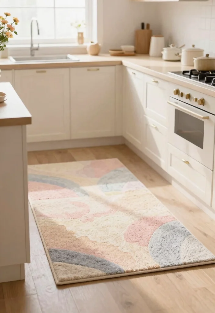 15 Best Kitchen Rugs That Are Both Stylish and Durable (You’ll Love #12!) - 11. Soft Pastel Kitchen Rug 1