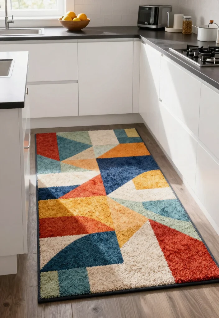 15 Best Kitchen Rugs That Are Both Stylish and Durable (You’ll Love #12!) - 2. Modern Geometric Design 1