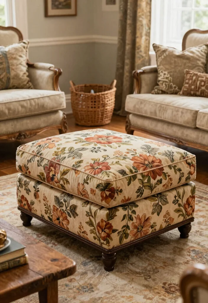 15 Best Storage Ottomans That Interior Designers Swear By - 4. Vintage Charm 1