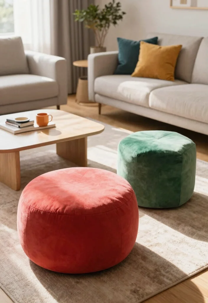15 Best Storage Ottomans That Interior Designers Swear By - 8. Statement Shapes 1
