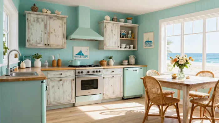 15 Coastal Vintage Kitchen Design Ideas That'll Make You Feel Like You're on Vacation Every Day!