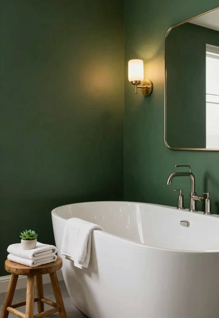 15 Cozy Moody Bathroom Ideas That Instantly Feel Warm & Relaxing 2 15 Cozy Moody Bathroom Ideas - 1. Deep, Dark Paint Colors 1