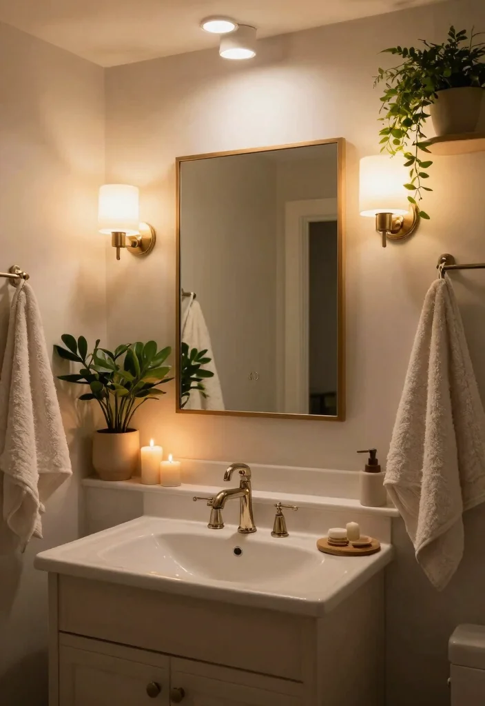 15 Cozy Moody Bathroom Ideas That Instantly Feel Warm & Relaxing 4 15 Cozy Moody Bathroom Ideas - 3. Ambient Lighting 1