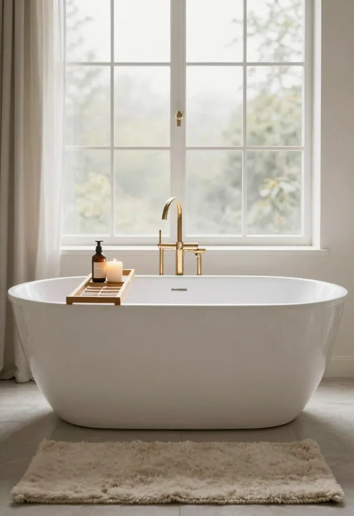15 Cozy Moody Bathroom Ideas That Instantly Feel Warm & Relaxing 17 15 Cozy Bathroom Ideas That'll Transform Your Space into a Moody Retreat - 6. A Freestanding Bathtub 1
