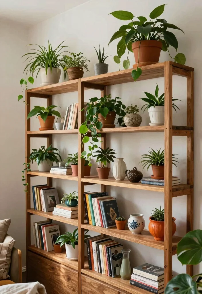 15 Hanging Plant Shelf Ideas That'll Make Your Apartment a Cozy Oasis! - 13. Plant Shelfies 1