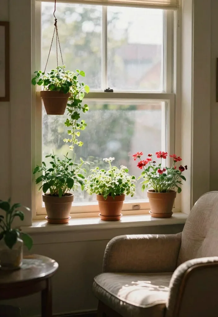 15 Hanging Plant Shelf Ideas That'll Make Your Apartment a Cozy Oasis! - 8. Window-Sill Garden 1