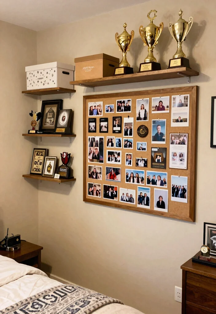 15 Iconic 2000s Teen Bedroom Ideas That'll Take You Back in Time! - 11. Personalized Keepsake Areas 1