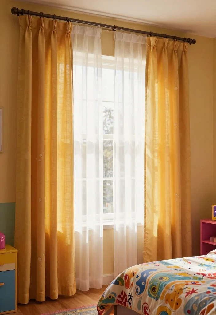 15 Iconic 2000s Teen Bedroom Ideas That'll Take You Back in Time! - 12. Layered Window Treatments 1