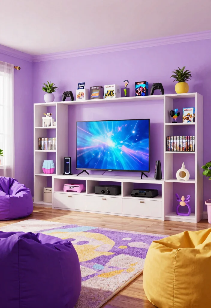 15 Iconic 2000s Teen Bedroom Ideas That'll Take You Back in Time! - 13. Media Centers and Entertainment Zones 1