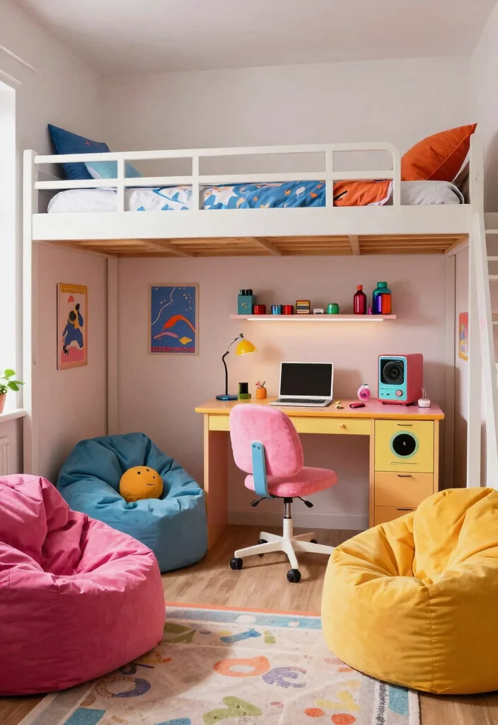 15 Iconic 2000s Teen Bedroom Ideas That'll Take You Back in Time! - 3. Funky Furniture Choices 1