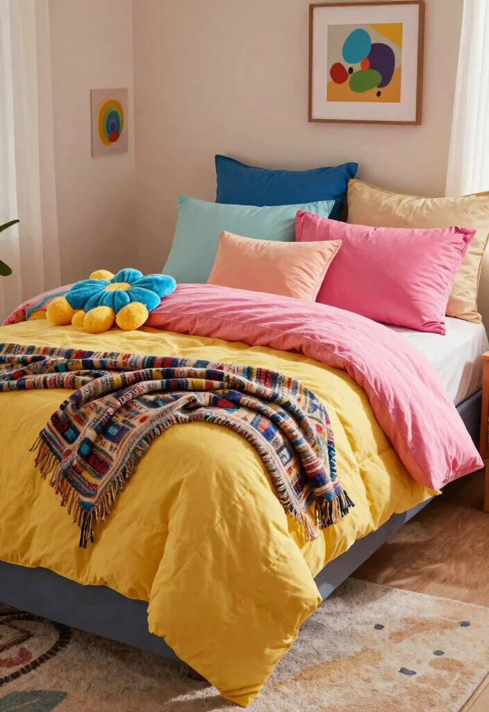 15 Iconic 2000s Teen Bedroom Ideas That'll Take You Back in Time! - 6. Plush Bedding and Comfort 1