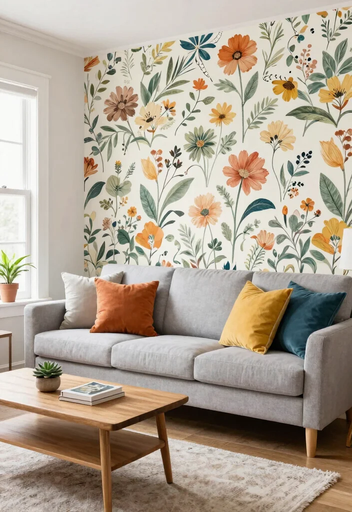 15 Renter-Friendly Home Decor Ideas That'll Transform Your Space (Without Breaking the Bank!) - 1. Use Removable Wallpaper 1