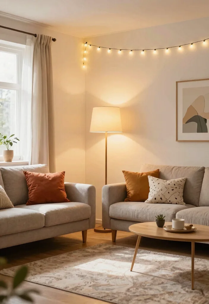 15 Renter-Friendly Home Decor Ideas That'll Transform Your Space (Without Breaking the Bank!) - 11. Layer Your Lighting 1