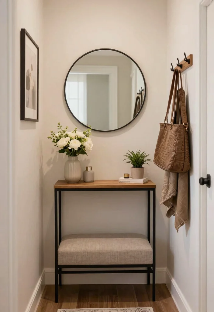 15 Renter-Friendly Home Decor Ideas That'll Transform Your Space (Without Breaking the Bank!) - 14. Create an Entryway 1