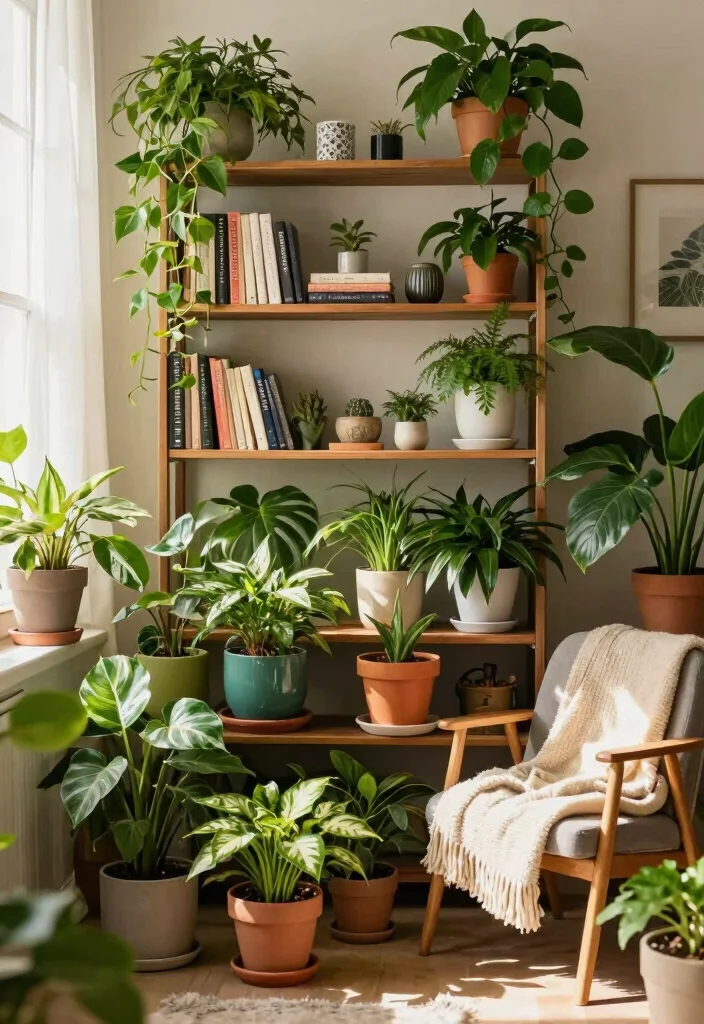 15 Renter-Friendly Home Decor Ideas That'll Transform Your Space (Without Breaking the Bank!) - 2. Add Indoor Plants 1