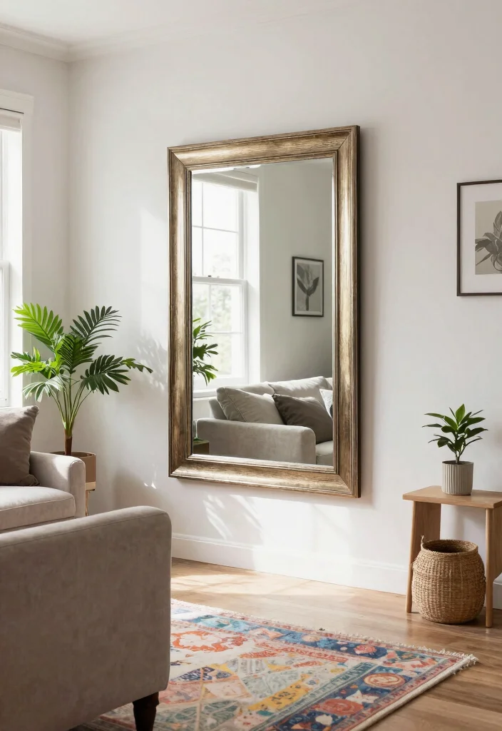 15 Renter-Friendly Home Decor Ideas That'll Transform Your Space (Without Breaking the Bank!) - 9. Embrace Mirrors 1