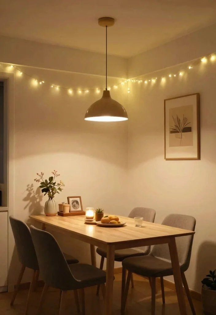 15 Small Living Rooms With Dining Tables That Will Maximize Every Inch 69 15 Small Living Rooms With Dining Tables That Will Maximize Every Inch - 15. The Perfect Lighting 1