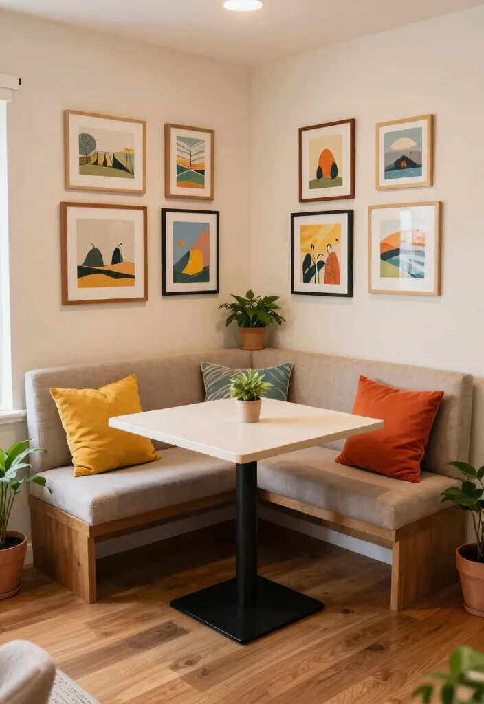 15 Small Living Rooms With Dining Tables That Will Maximize Every Inch 4 15 Small Living Rooms With Dining Tables That Will Maximize Every Inch - 3. Corner Dining Bliss 1