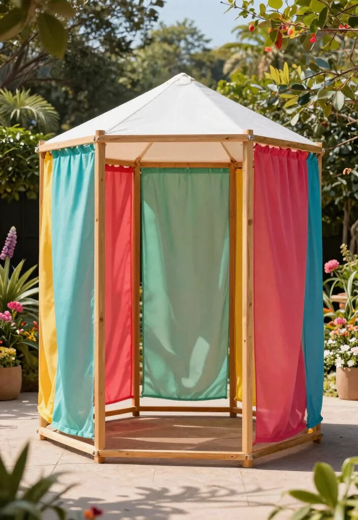 15 Stunning DIY Canopy Ideas That Will Transform Your Outdoor Space (You Won't Believe #7!) - 14. Hexagon Canopy 1