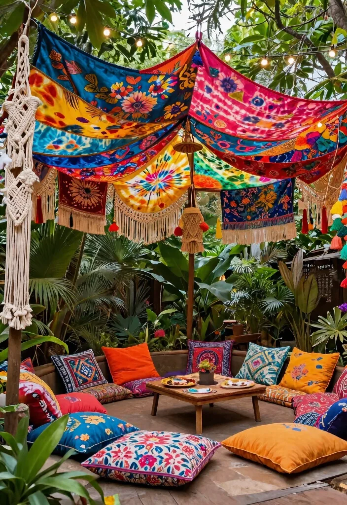 15 Stunning DIY Canopy Ideas That Will Transform Your Outdoor Space (You Won't Believe #7!) - 2. Bohemian Dream Canopy 1