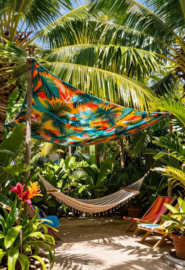 15 Stunning DIY Canopy Ideas That Will Transform Your Outdoor Space (You Won't Believe #7!) - 6. Tropical Palm Canopy 1
