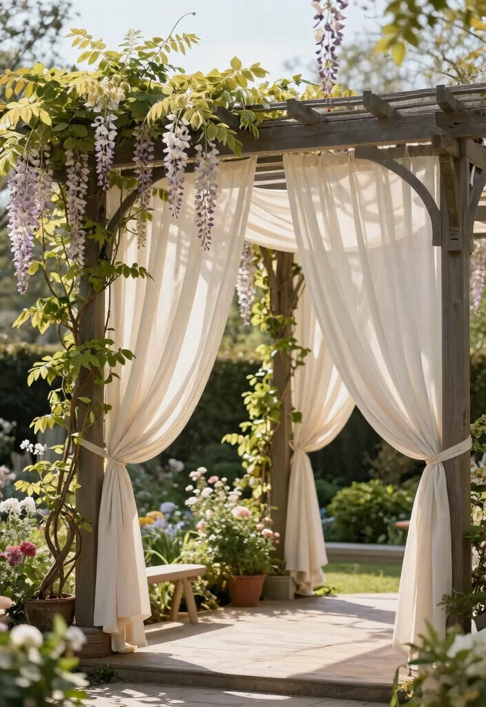 15 Stunning DIY Canopy Ideas That Will Transform Your Outdoor Space (You Won't Believe #7!) - 7. Elegant Pergola Canopy 1